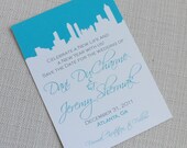 Save the Date or Invitation Atlanta Silhouette