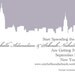 New York City Silhouette Wedding Save the Date or Invitation