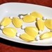 A Lovely Mod Bright Mustard Yellow White Celluloid Beaded Bauble Necklace