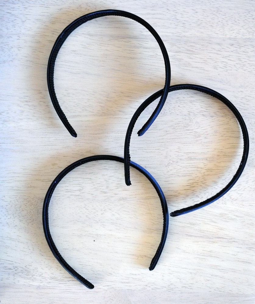 Skinny Black Headbands