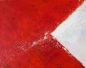 B Nautical Flag--Dangerous Cargo--11 x 14  painting