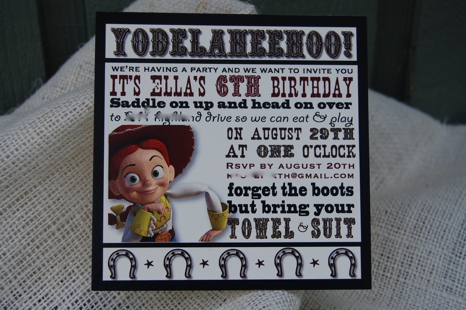 toy story jessie invitation Il_170x135
