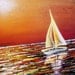 MADE TO ORDER Original Nautical Painting 48x24 Canvas Acrylic Sail Boats Sunset Beach Abstract Fine Art by Federico Farias