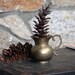 Vintage Brass Vase with Handle - Simple, Rustic Home Decor