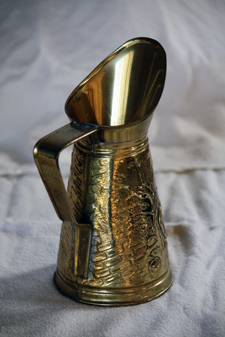 SALE Vintage Peerage Brass Pitcher Made in England by OneDecember
