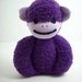 A Sock Monkey for Baby in Deep Purple