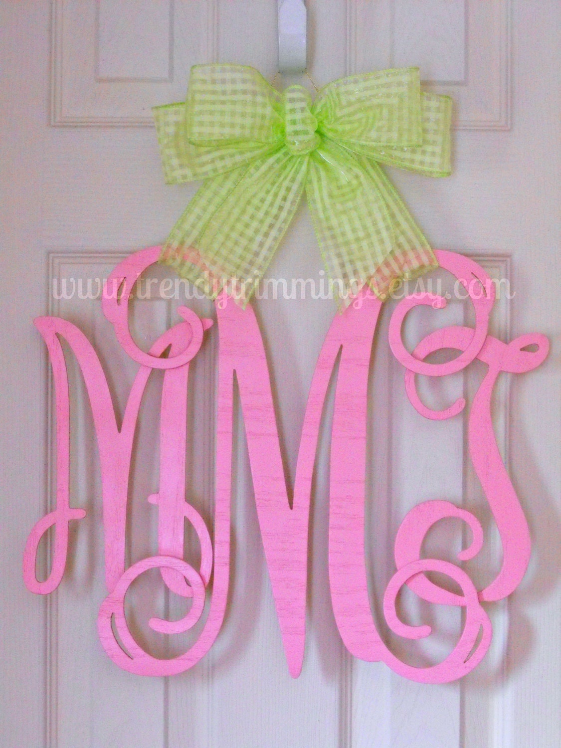 14" Wooden Monogram- Interlocking