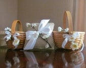 Peach Tree Flower -- Flower Girl Baskets and Ring Bearer Pillow