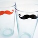 As Seen in Star Tribune Minneapolis - Moustache Pint Glasses - (set of 4)