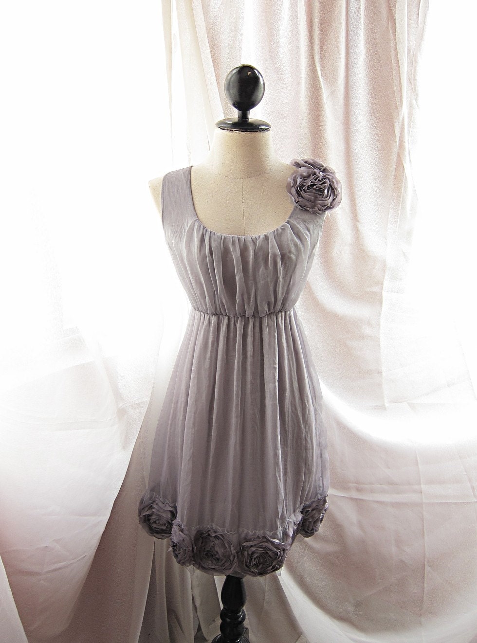 Dreamy Misty Earl Gray Rainy Nostalgia Dusty Rosette Heavenly Marie Antoinette Alice in Wonderland Angel Dress