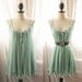 Secret Garden Chiffon Green Dress Autumn Vineyard Elves Morning Dew Forest Chantilly Pistachio Green Romantic Dreamy Flowy Dressss