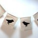 Crow Raven Blackbird Handmade Fabric Banner Prayer Flags Wall Flags Bunting Home Decor Wall Decor