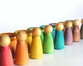 Rainbow Wooden Toy- The ORIGINAL Peek-A-Boo Princess -Waldorf Montessori Inspired Eductional Etsy Front Page Pick