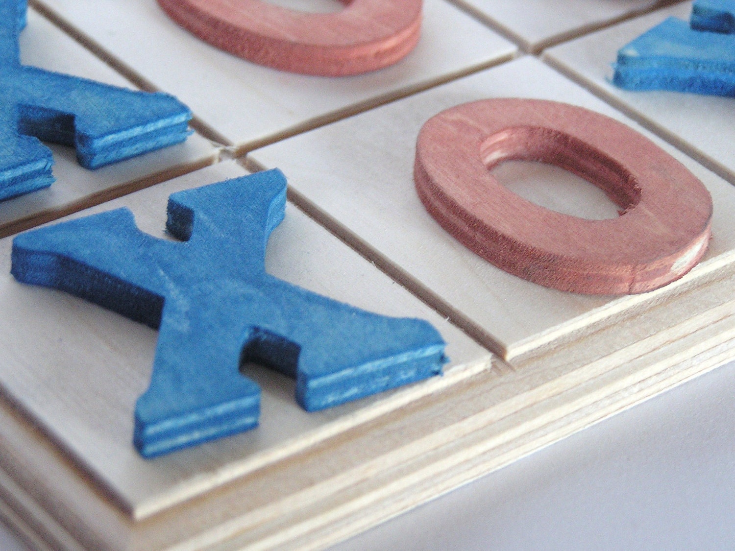 Natural Wood Toy- Tic Tac Toe Wood Game