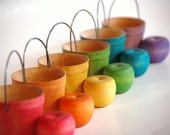 Educational Rainbow  Toy-  APPLE PICKIN- Waldorf Montessori Autumn Season Etsy Front Page Pick