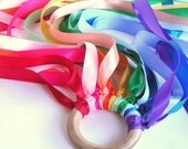 Wooden -Waldorf- Kids -Toy-Natural Wood- FLY ME Hand Kite- Over the Rainbow-  Waldorf Toy