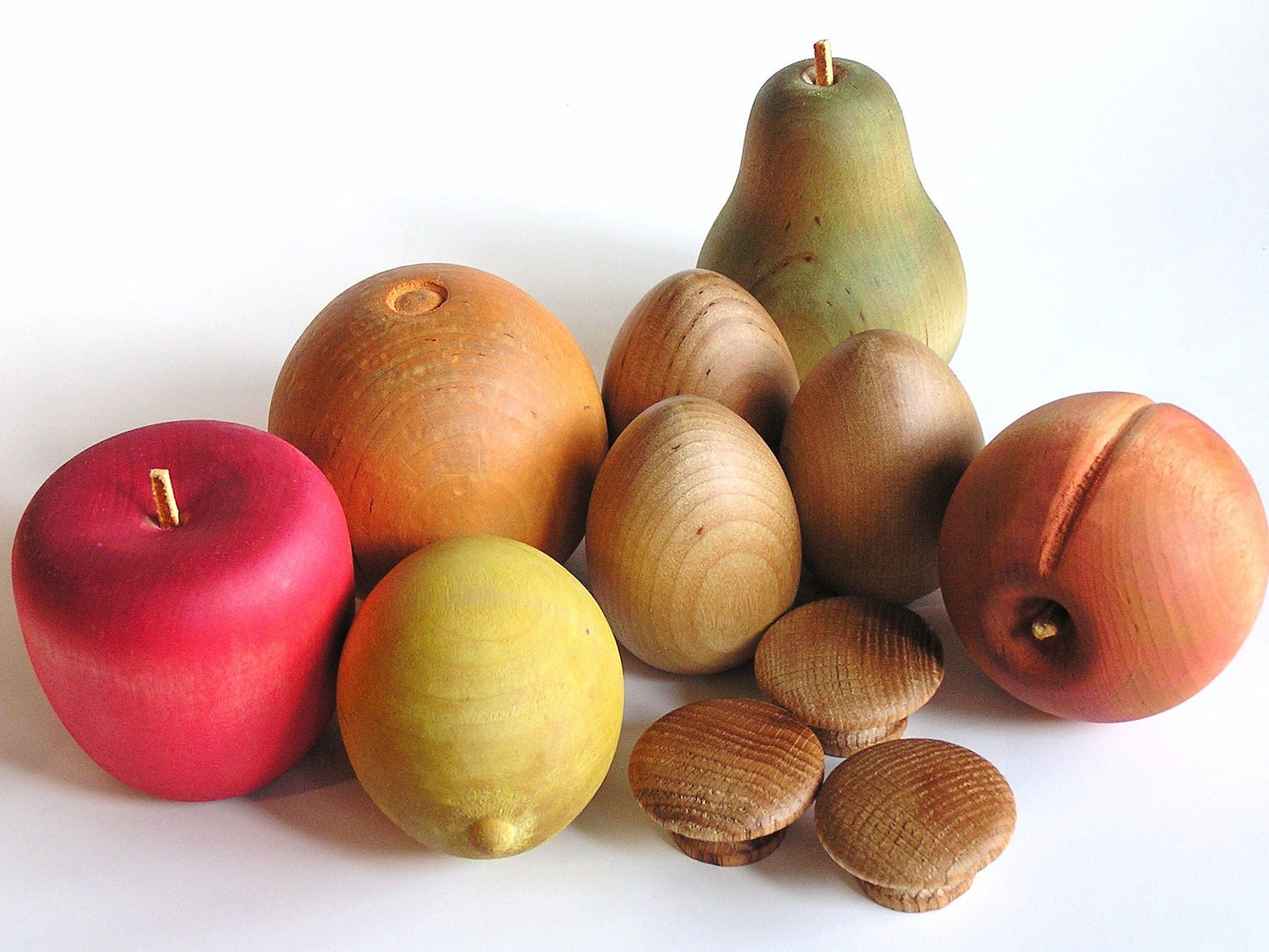 Natural Wood Toy -FARMERS MARKET- Solid Wood Pretend Kitchen Food Toy