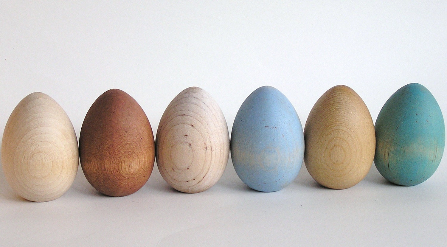 Natural Wood Toy- Easter Eggs- Waldorf- Montessori- Nature Table- FRONT PAGE PICK