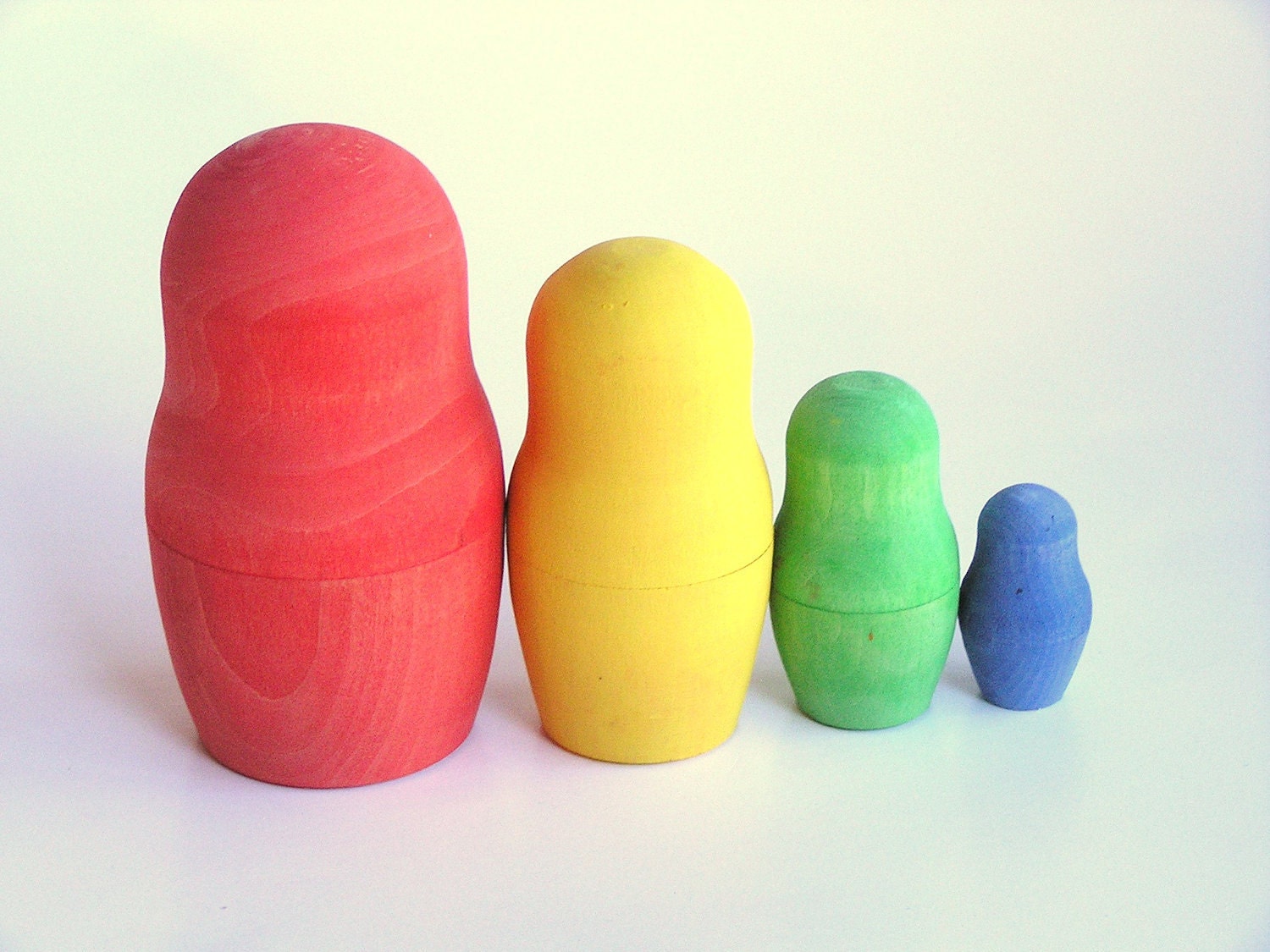 Wooden -Waldorf- Kids -Toy-Waldorf -Montessori Inspired Natural Wood Toy - NESTING DOLLS- Educational Rainbow Toy