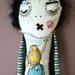 RESERVED Alice in Wonderland- Art doll PLush- By ThEm DoLLZ