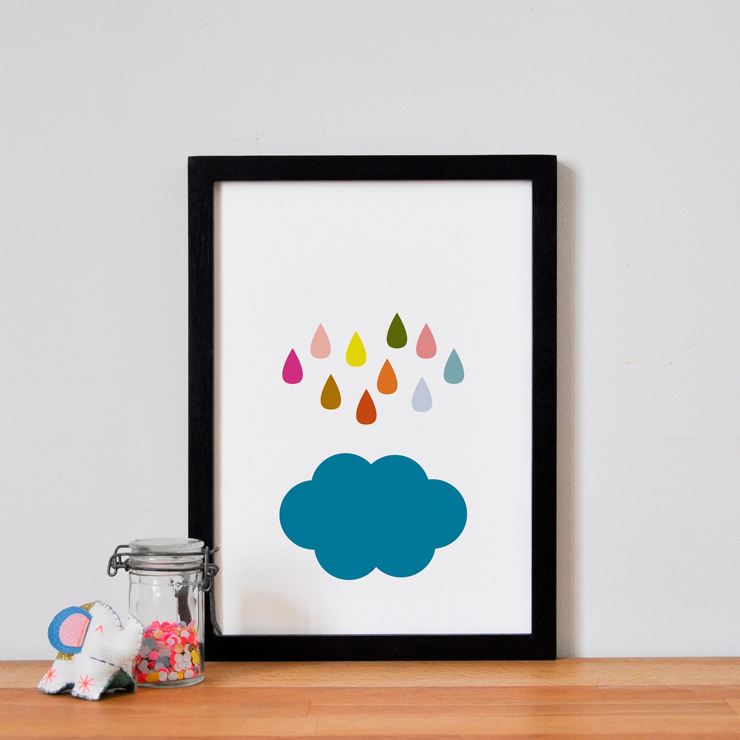 Rain & Cloud . A4 Print