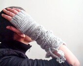 CROCHET PATTERN Long Fingerless Gloves Mittens Arm Warmers PDF 10