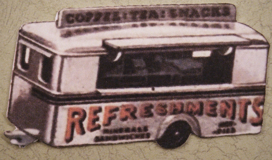 Refreshment trailer Illustration cutout