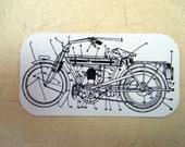 Motorcycle Diagram Card Cutout