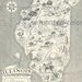 Illinois Map - A Delightfully Amusing Original Vintage Map - 1950s Fun