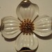 Vintage brooch, dogwood brooch, "Crown Trifari" brooch, 1950s brooch, floral brooch