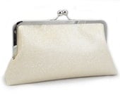 Pearl Hammered Texture Vinyl - Large Clutch