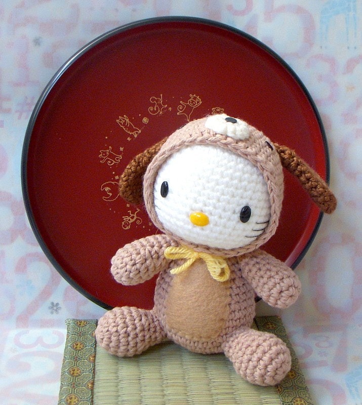 Crochet amigurumi Pattern - Zodiac Dog Kitty - toy doll tutorial PDF
