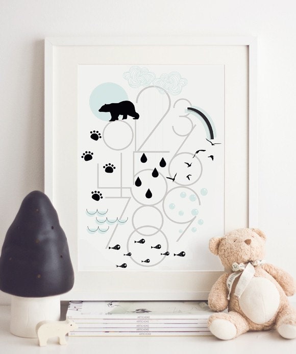 Numbers Print - Black Edition