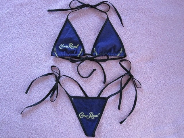 Items Similar To Crown Royal Custom Bikini Set One Size On Etsy