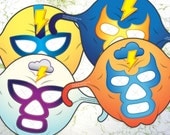 OKC Thunder Paper Lucha Masks