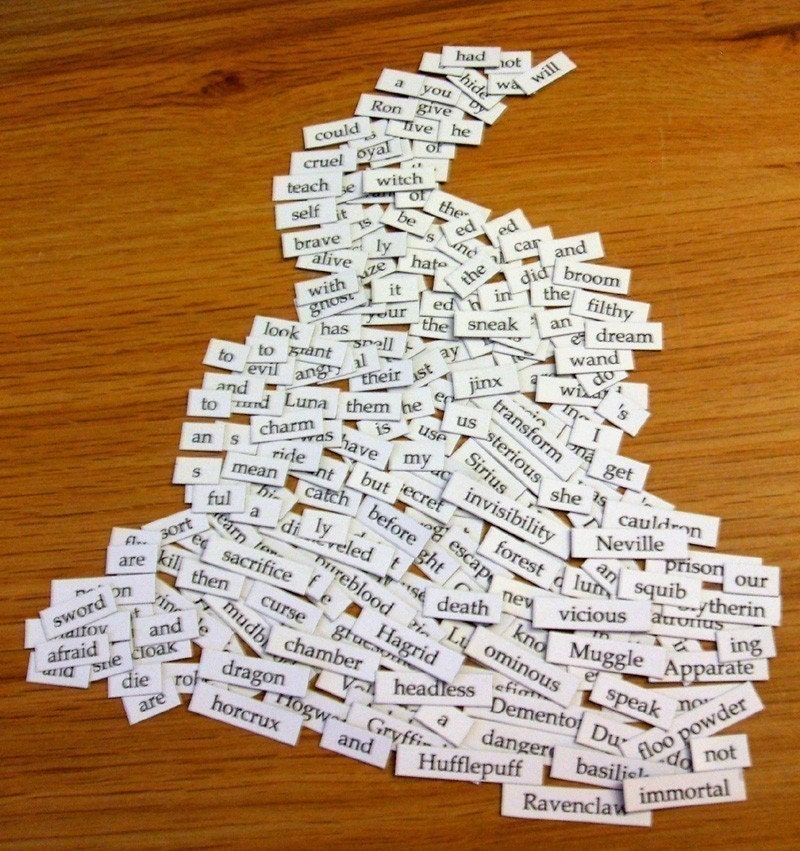 Harry Potter Themed Refrigerator Word Magnets