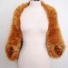 Fall and Winter Collection, Unique Design Faux Fur Shrug, by Crochetlab, Golden, Mustard, Amber, Fur coat, pelisse, neckwarmer,OOAK
