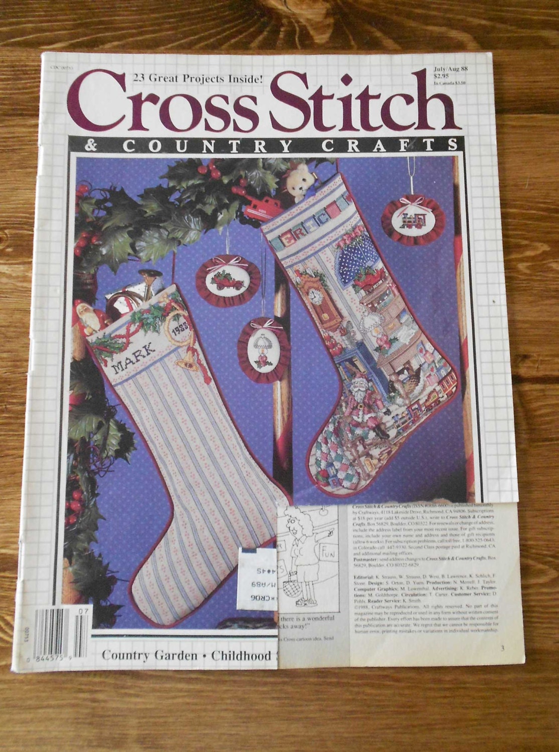 Cross Stitch and Country Crafts July/August by ParsleysPeakStudio