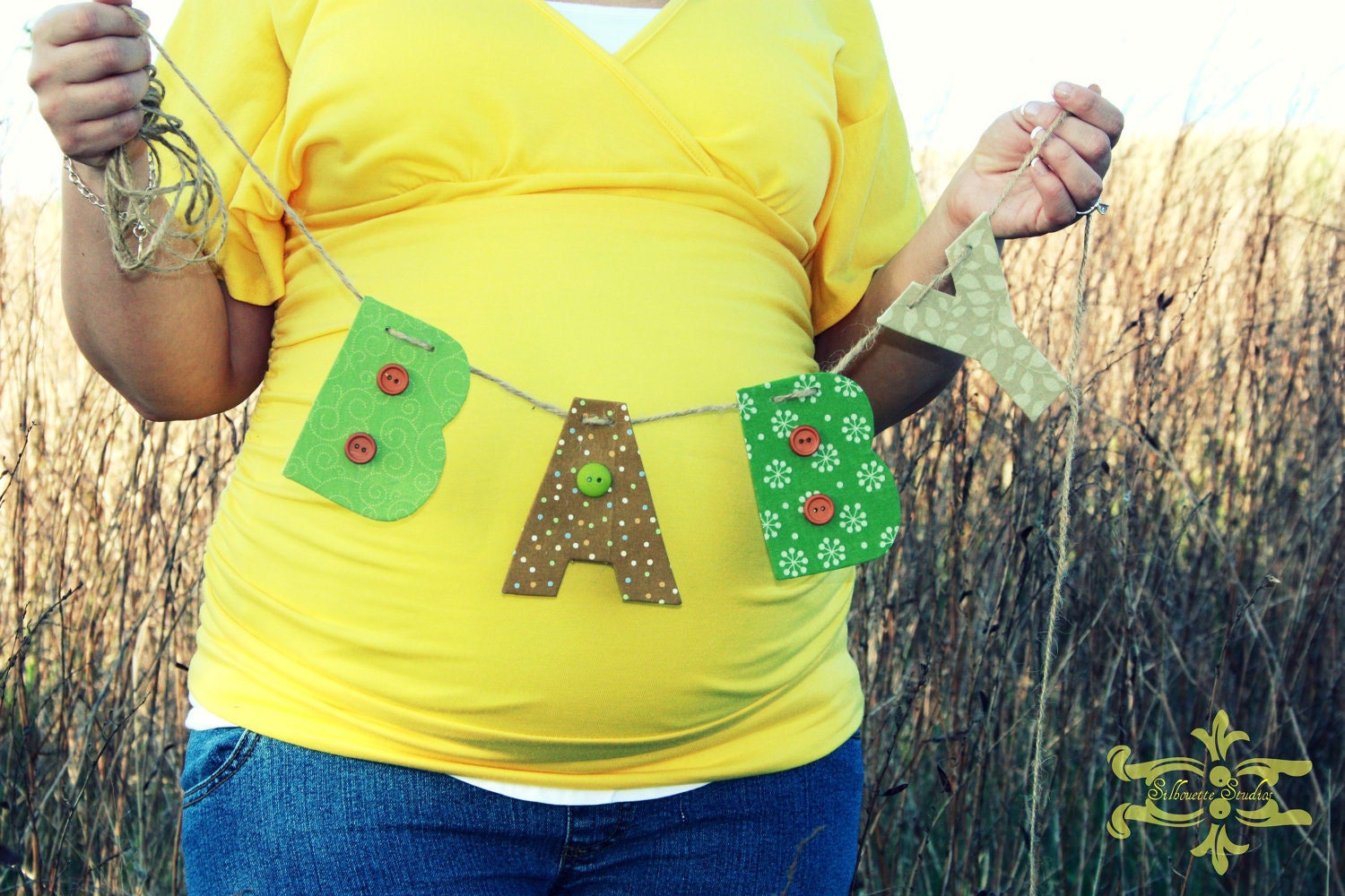 BABY - Eco Friendly Garland, recycled, upcycled, banner, baby shower, decoration Il_170x135