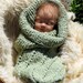 Organic Baby Cocoon in Celadon Green, The Baby Helix