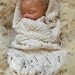 Organic Baby Cocoon, Vanilla Wave Pattern