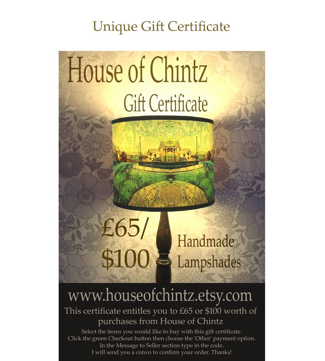 Gift Certificate for House of Chintz