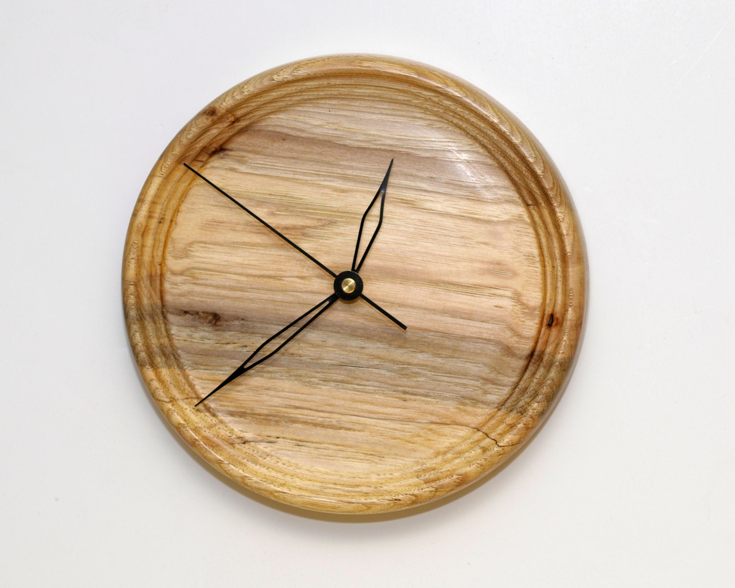 Wall Clock Turned from Pecan Wood