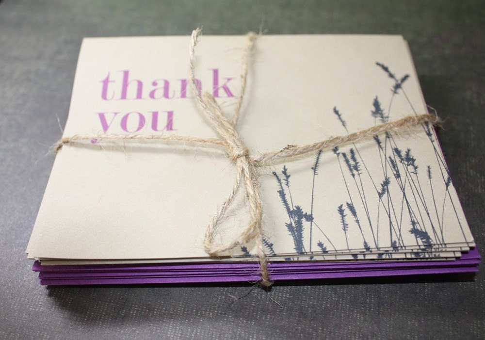 Thank You with Wheat note card set