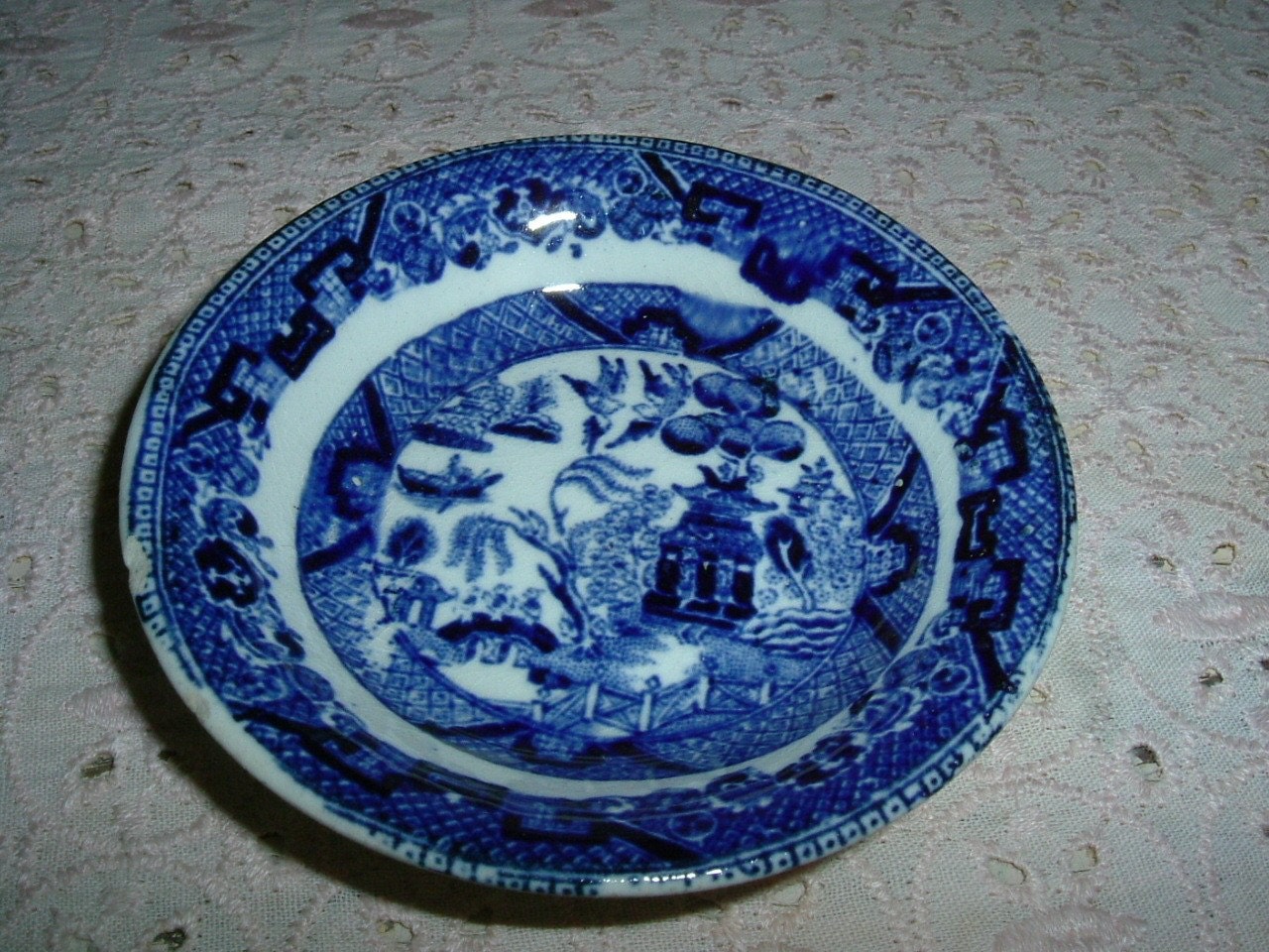 Semi Vitreous Buffalo Pottery 1918 Butter Pat by VintageHodgepodge