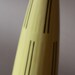 Mid Century Modern Yellow Vase with Black Stripes by Weiß, Kühnert & Co.