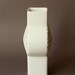 ON SALE Vintage Op Art White Matte Porcelain Vase Sea Urchin Shell Relief By Heinrich