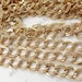 36 ft of gold tone oval fwave Chains metal double Open LInks Chain 9x10mm