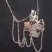 crystal cluster shadow dance crochet necklace
