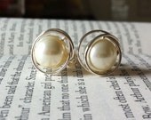 Swarovski pearl earrings